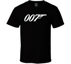 James Bond 007 Logo Worn Look T Shirt