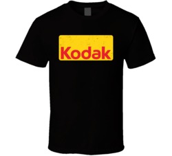 Kodak Logo Retro Worn Look Photography Photograher T Shirt