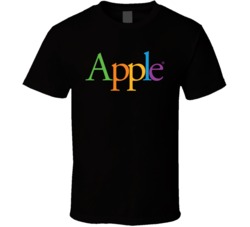 Apple Retro Logo Geek T Shirt