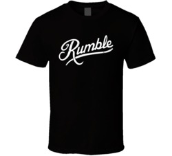 Anthony Rumble Johnson MMA Fighting Distressed Script T Shirt