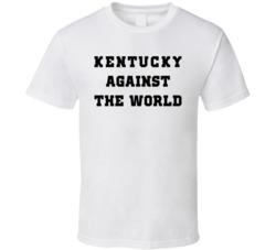 Kentucky Against The World Varisty White T Shirt