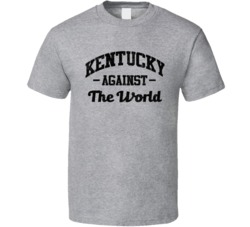 Kentucky Against The World Worn Look Grey T Shirt