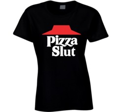 Pizza Hut Parody Logo Black T Shirt