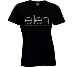 Ellen Degeneres Show Logo Black T Shirt