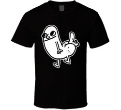Dickbutt Dick Butt #dickbutt Funny Meme Cartoon Black T Shirt