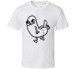 Dickbutt Dick Butt #dickbutt Funny Meme Cartoon White T Shirt