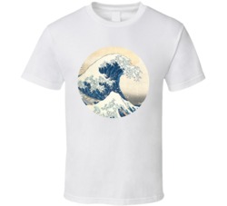 The Great Wave Off Kanagawa Japanese Tsunami Classic Art T Shirt