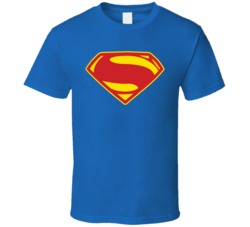 Superman New Shield Logo Superhero Comic Book Hero T Shirt