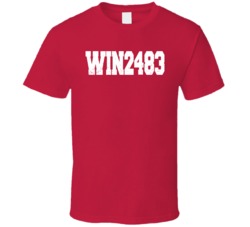 WIN2483 Cincinnati Red Don Long Baseball Worn Look T Shirt