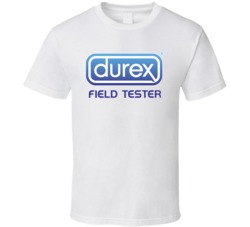 Durex Condoms Field Tester Funny T Shirt