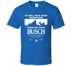 Anheuser Beer Show Me Your Busch Beer Logo T Shirt