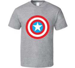 Captain America Shield Worn Look T Shirt