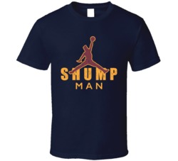Shumpman Navy Worn Look T Shirt