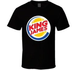 King Lebron James Burger King Parody T Shirt