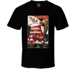 Julio Cesar Chavez Vintage Boxing Poster Worn Look T Shirt