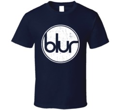 Blur Band Logo Worn Look T Shirt