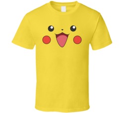 Pikachu Pokemon Face T Shirt