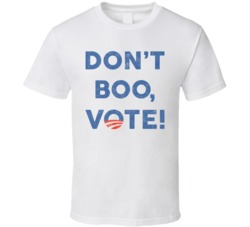 Don't Boo Vote Worn Look T Shirt