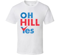 Oh Hill Yes Vote Hillary Worn Look T Shirt