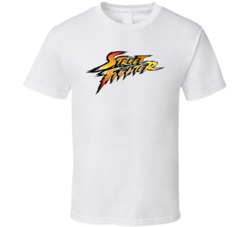 Street Fighter Logo Worn Look T Shirt