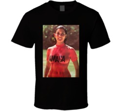 Black 1972 Jamaica Tourism Girl In Wet T Shirt