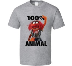 100% Animal Worn Look T Shirt