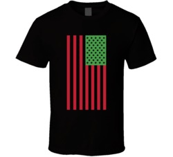 African American Flag T Shirt
