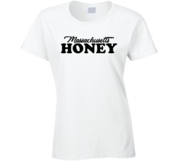 Massachusetts State Honey Ladies T Shirt