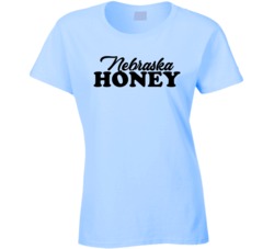 Nebraska State Honey Ladies T Shirt