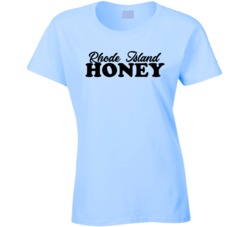 Rhode Island State Honey Ladies T Shirt