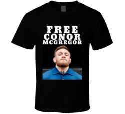 Free Conor Mcgregor Arrest Mma Fighting Irish Boston Black T Shirt