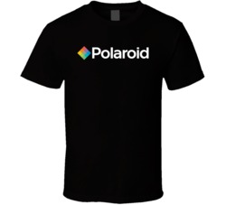 Polaroid Instax Film Photography Retro Logo Brand Black T Shirt