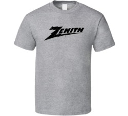 Zenith Tvs Electronics Retro Logo Brand Worn Look T Shirt