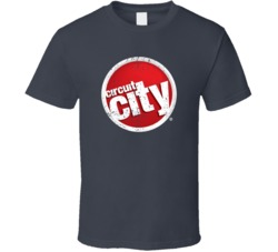 Circuit City Retro Logo Brand Worn Look T Shirt