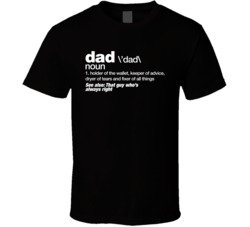Dad Definition Father's Day Daddy Gift Birthday T Shirt