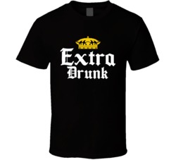 Extra Drunk Corona Beer Parody Drinking Bar Crawl Tank Top