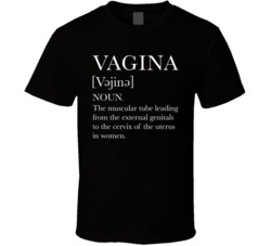 Vagina Definition Black T Shirt
