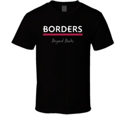Borders Beyond Books Book Worm Bibliophile Sapiosexual T Shirt