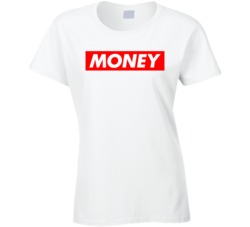 Money Red Bar Bad Bitch Ig Model Star Famous Actress T Shirt