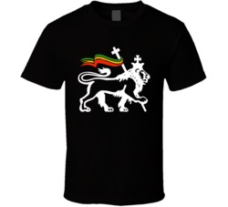 Lion Of Judah Rastafarian Rasta Rastafari Ethiopia T Shirt