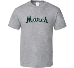 March On Lansing Script T Shirt