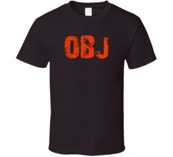 Obj Odell Beckham Jr Cleveland Football Fan Initials Worn Look T Shirt