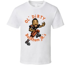 Ol Dirty Beckham Jr Obj Odb Funny Cleveland Football Fan T Shirt
