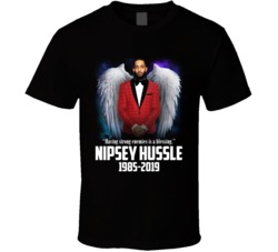 Nipsey Hussle Rapper Hip Hop Memorial Angel Fan T Shirt
