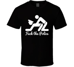 F The Police Black T Shirt