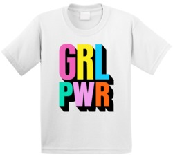 Grl Pwr Girl Power Female Empowerment Kids T Shirt