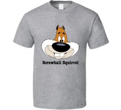 Screwball Squirrel 1940s Cartoon Fan T Shirt