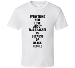 Tallahassee Everything You Love About Because Of Black People T Shirt