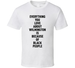 Wilmington Everything You Love About Because Of Black People T Shirt