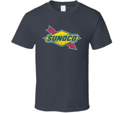 Sunoco Gas Stations Logo Worn Look T Shirt